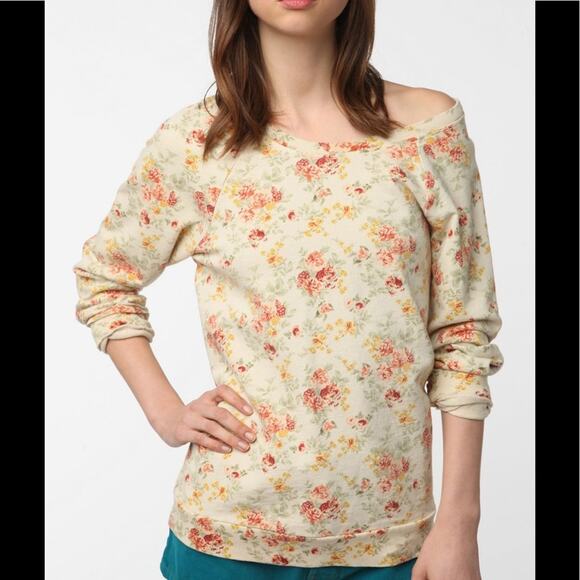 Urban Outfitters UO Pins & Needles Floral Sweatshirt Top S Small - Picture 2 of 4